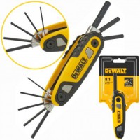 DeWALT užlenkiami šešiakampiai raktai 8 vnt 1,5-8 mm   